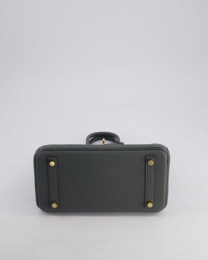 *SUPER HOT COLOUR* Hermès Birkin 25cm Retourne Bag in Vert Amande Togo Leather with Gold Hardware