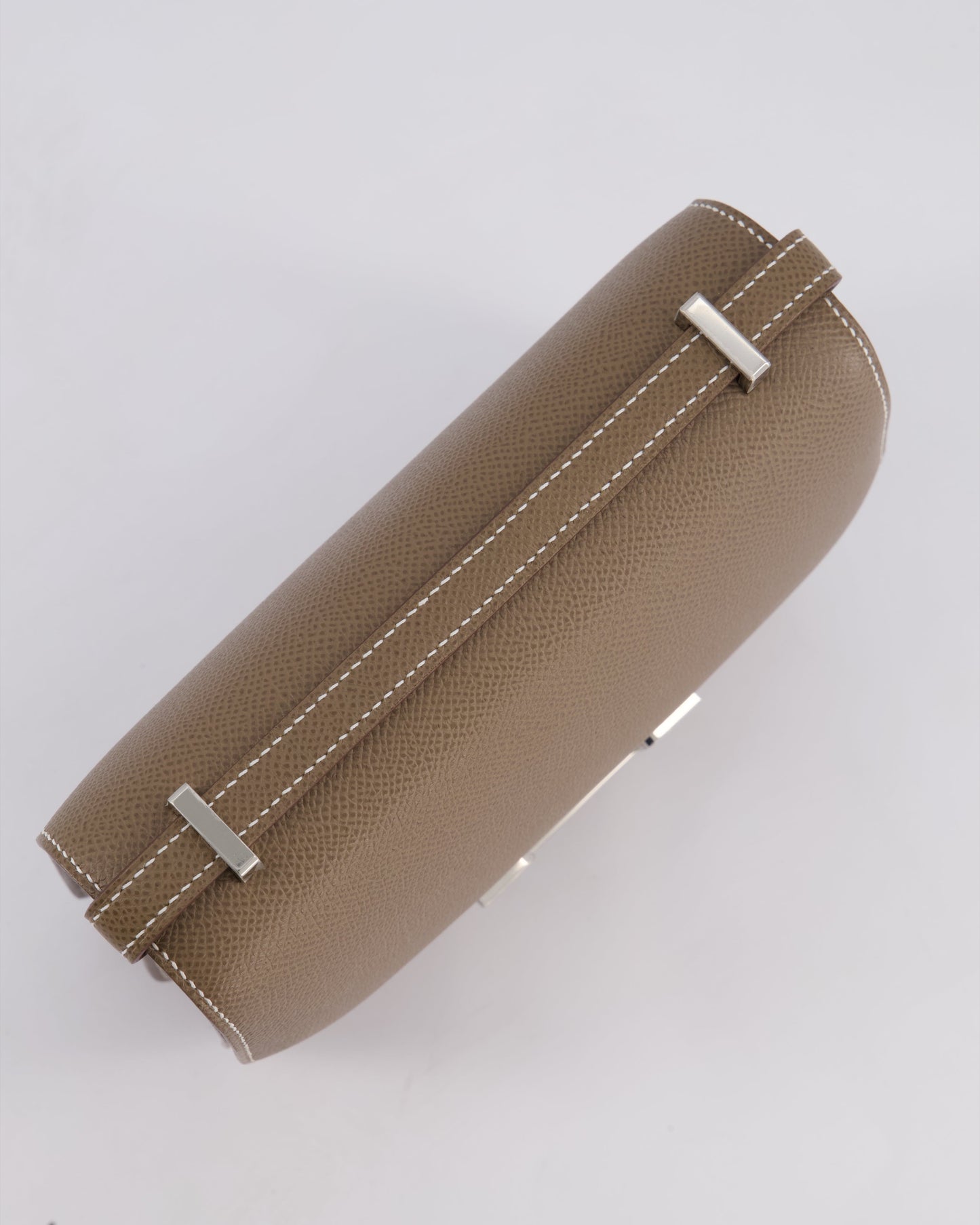 Hermès Constance III Mini 18cm Miroir Bag in Etoupe Epsom Leather with Palladium Hardware