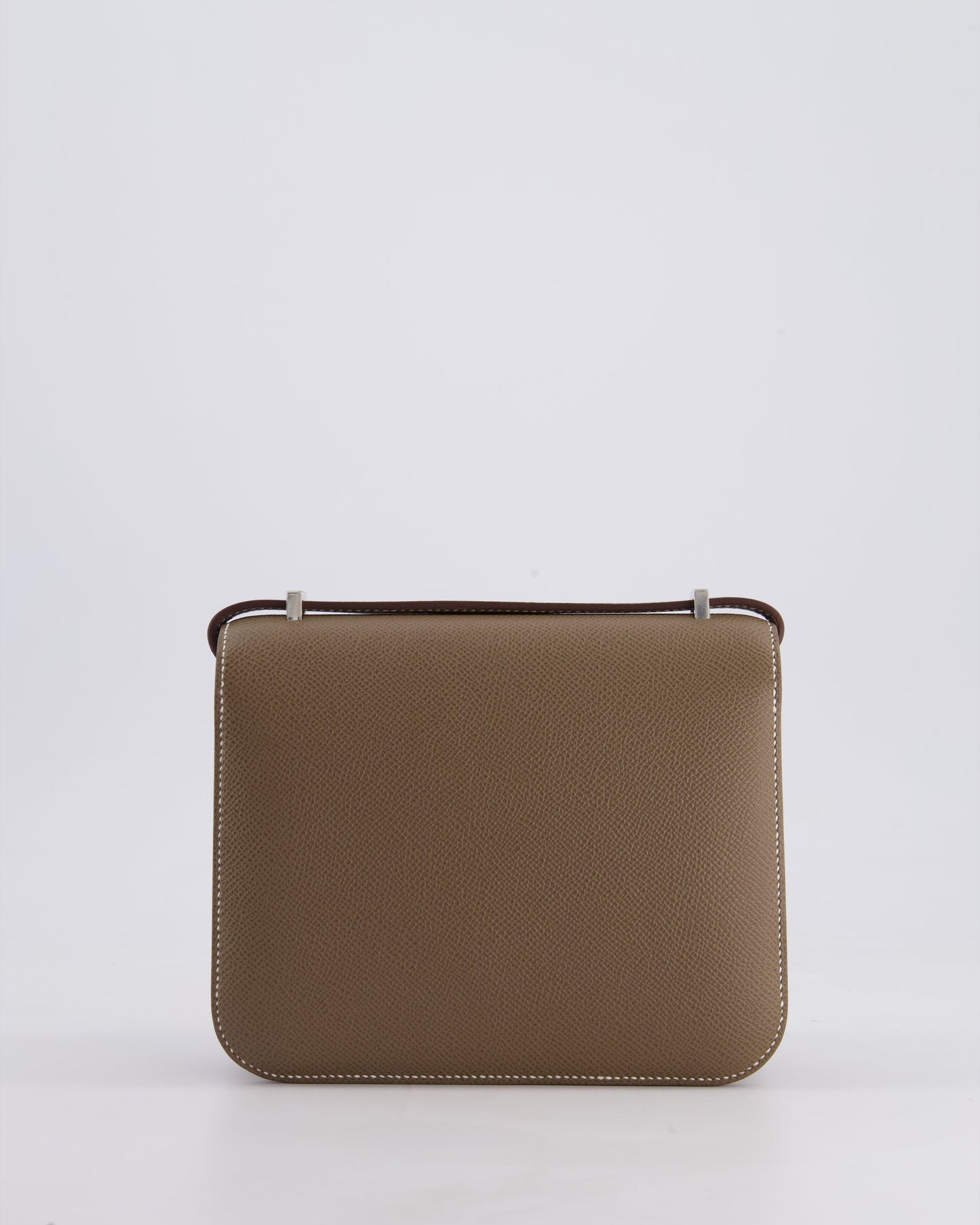 Hermès Constance III Mini 18cm Miroir Bag in Etoupe Epsom Leather with Palladium Hardware