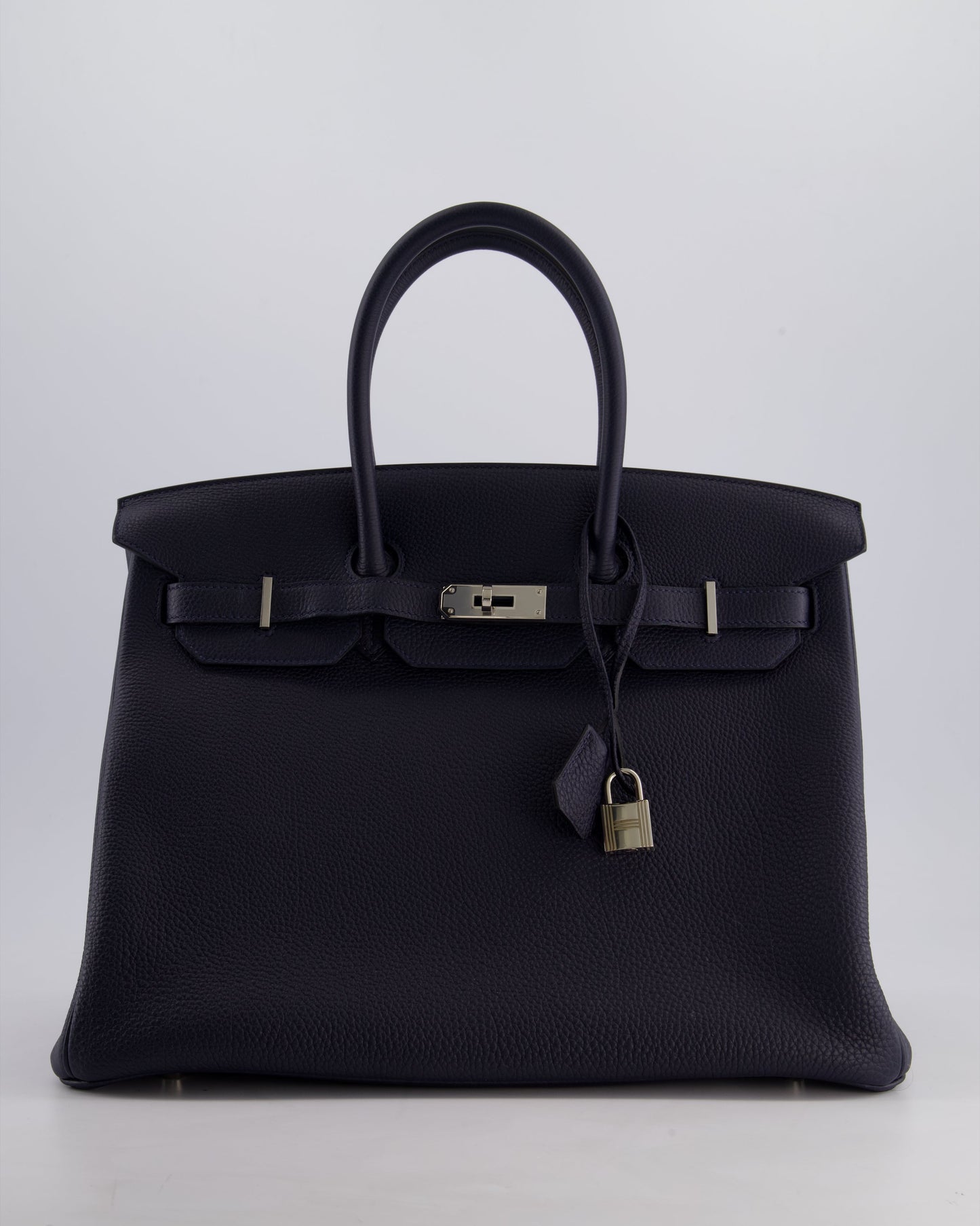 *HOT* Hermès Birkin 35cm Bag in Bleu Nuit Retourne Togo Leather with Palladium Hardware