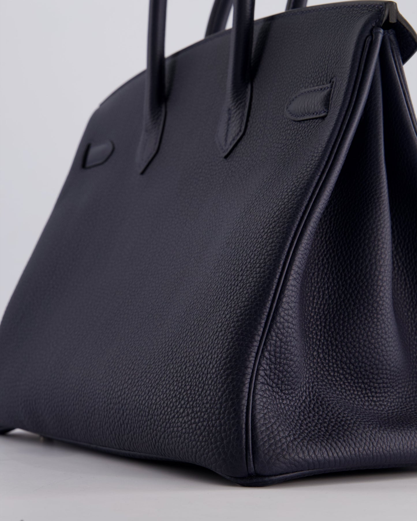 *HOT* Hermès Birkin 35cm Bag in Bleu Nuit Retourne Togo Leather with Palladium Hardware