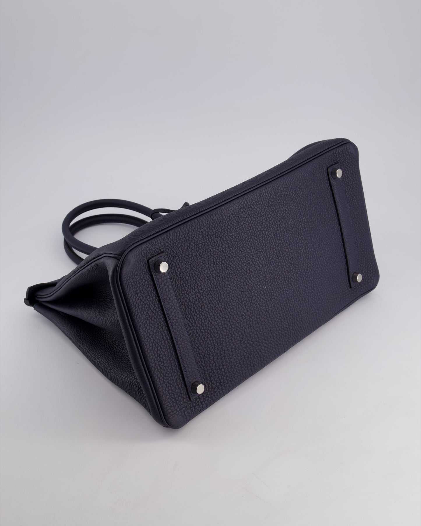 *HOT* Hermès Birkin 35cm Bag in Bleu Nuit Retourne Togo Leather with Palladium Hardware