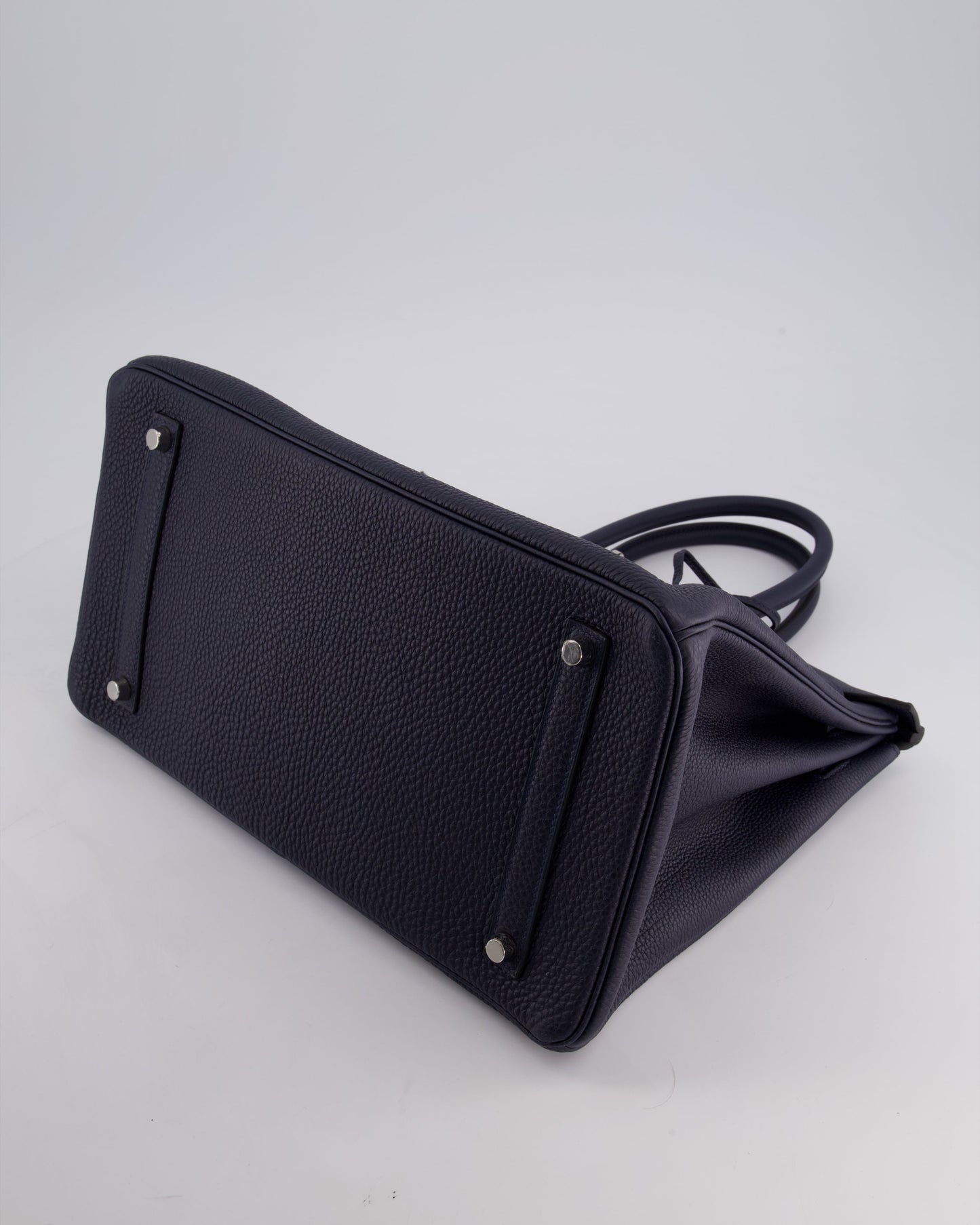 *HOT* Hermès Birkin 35cm Bag in Bleu Nuit Retourne Togo Leather with Palladium Hardware