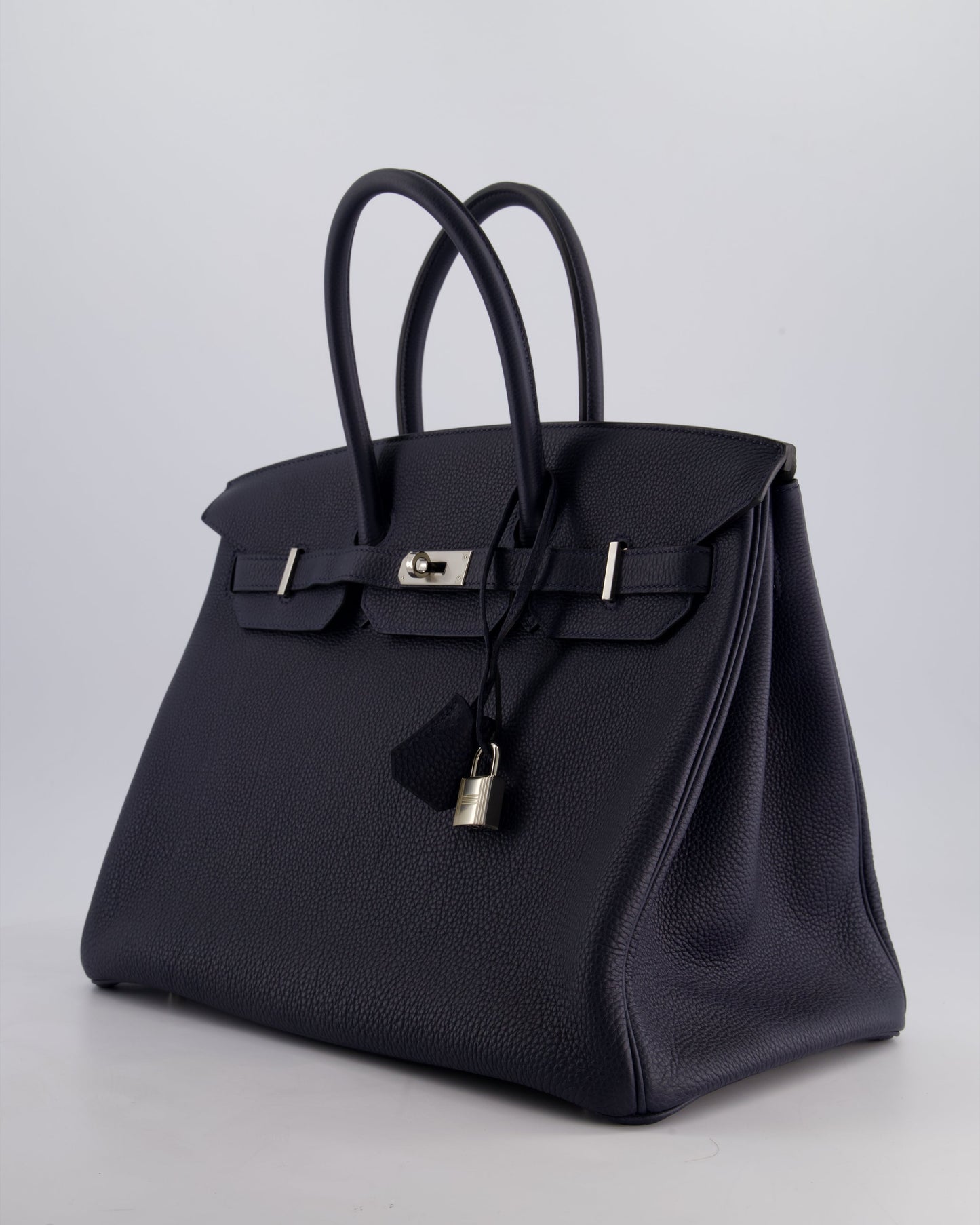 *HOT* Hermès Birkin 35cm Bag in Bleu Nuit Retourne Togo Leather with Palladium Hardware
