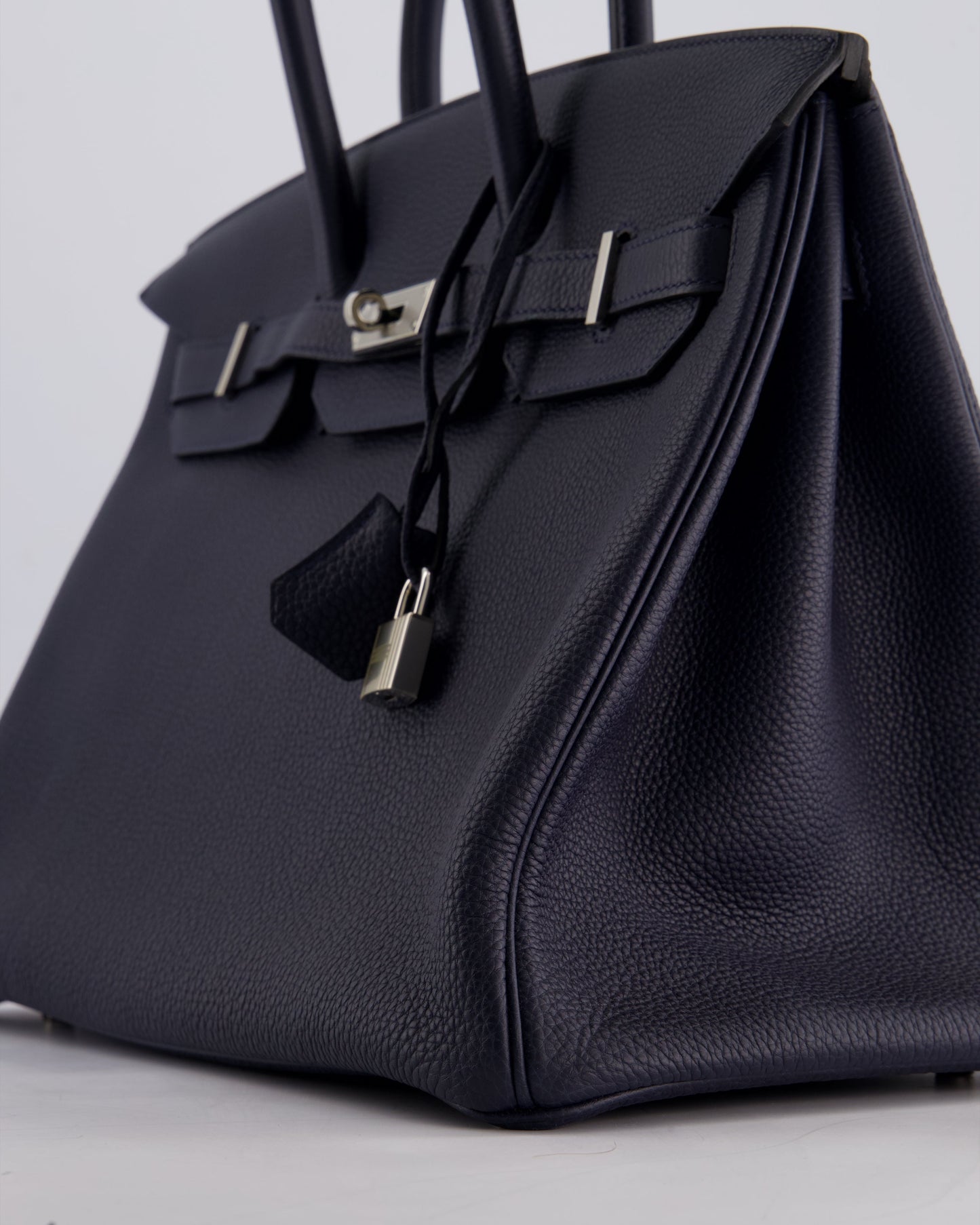 *HOT* Hermès Birkin 35cm Bag in Bleu Nuit Retourne Togo Leather with Palladium Hardware