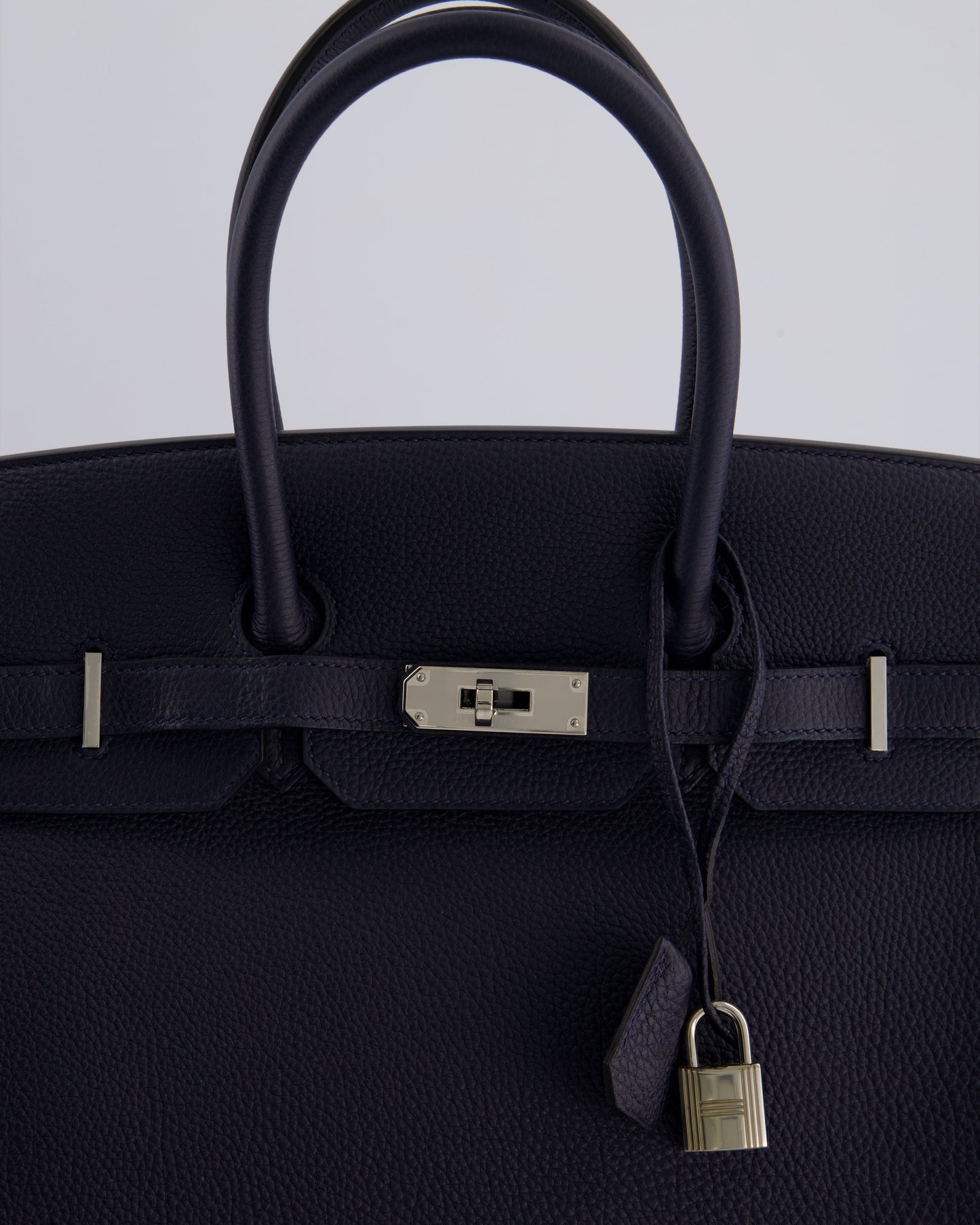 *HOT* Hermès Birkin 35cm Bag in Bleu Nuit Retourne Togo Leather with Palladium Hardware
