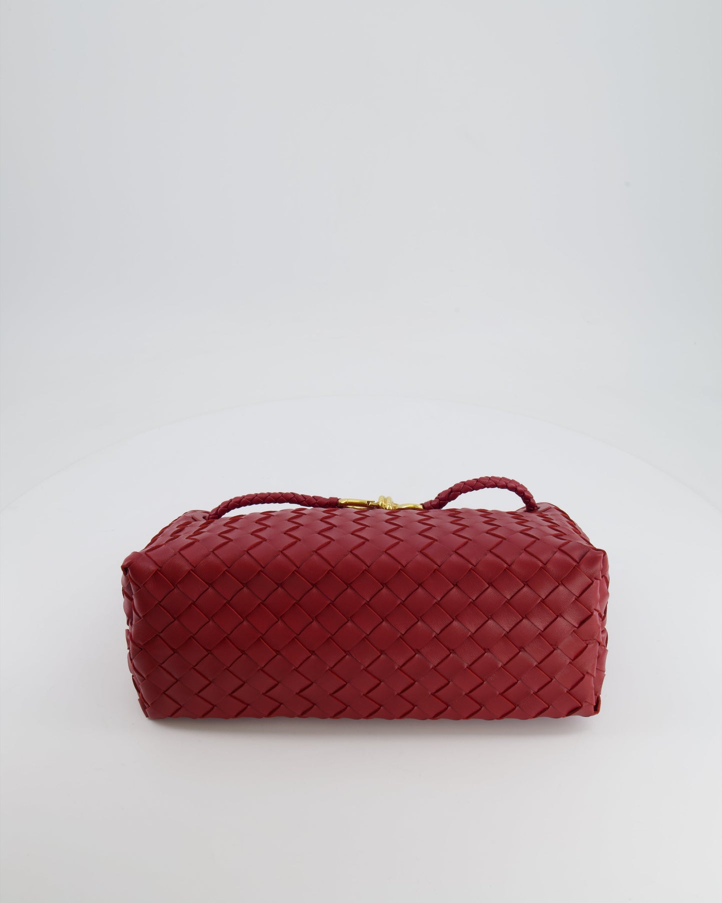 *RARE* Bottega Veneta East West Andiamo Bag in Rosewood Intrecciato Leather with Gold Hardware RRP £3,810