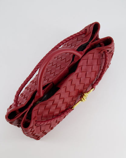 *RARE* Bottega Veneta East West Andiamo Bag in Rosewood Intrecciato Leather with Gold Hardware RRP £3,810