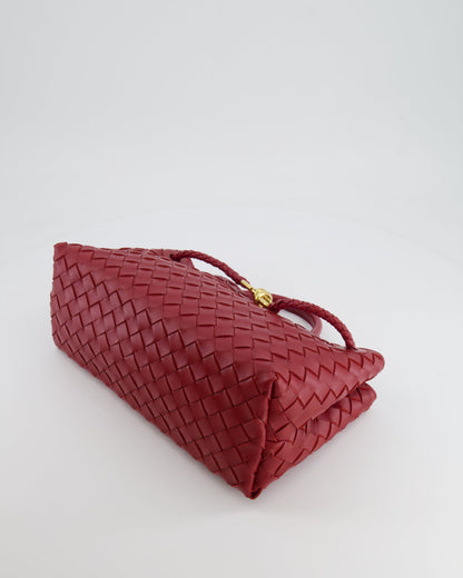 *RARE* Bottega Veneta East West Andiamo Bag in Rosewood Intrecciato Leather with Gold Hardware RRP £3,810