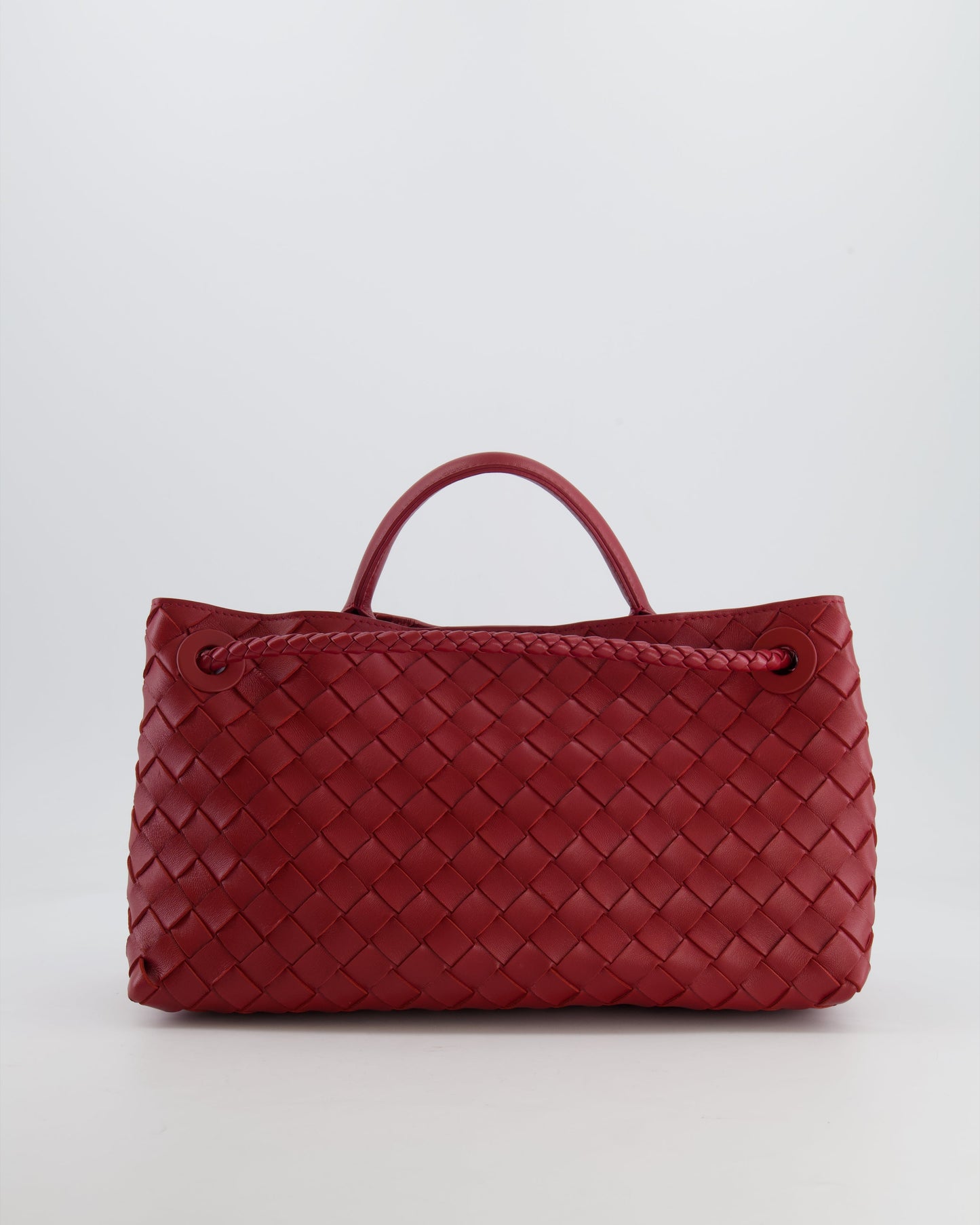 *RARE* Bottega Veneta East West Andiamo Bag in Rosewood Intrecciato Leather with Gold Hardware RRP £3,810