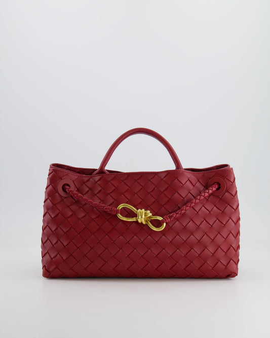 *RARE* Bottega Veneta East West Andiamo Bag in Rosewood Intrecciato Leather with Gold Hardware RRP £3,810