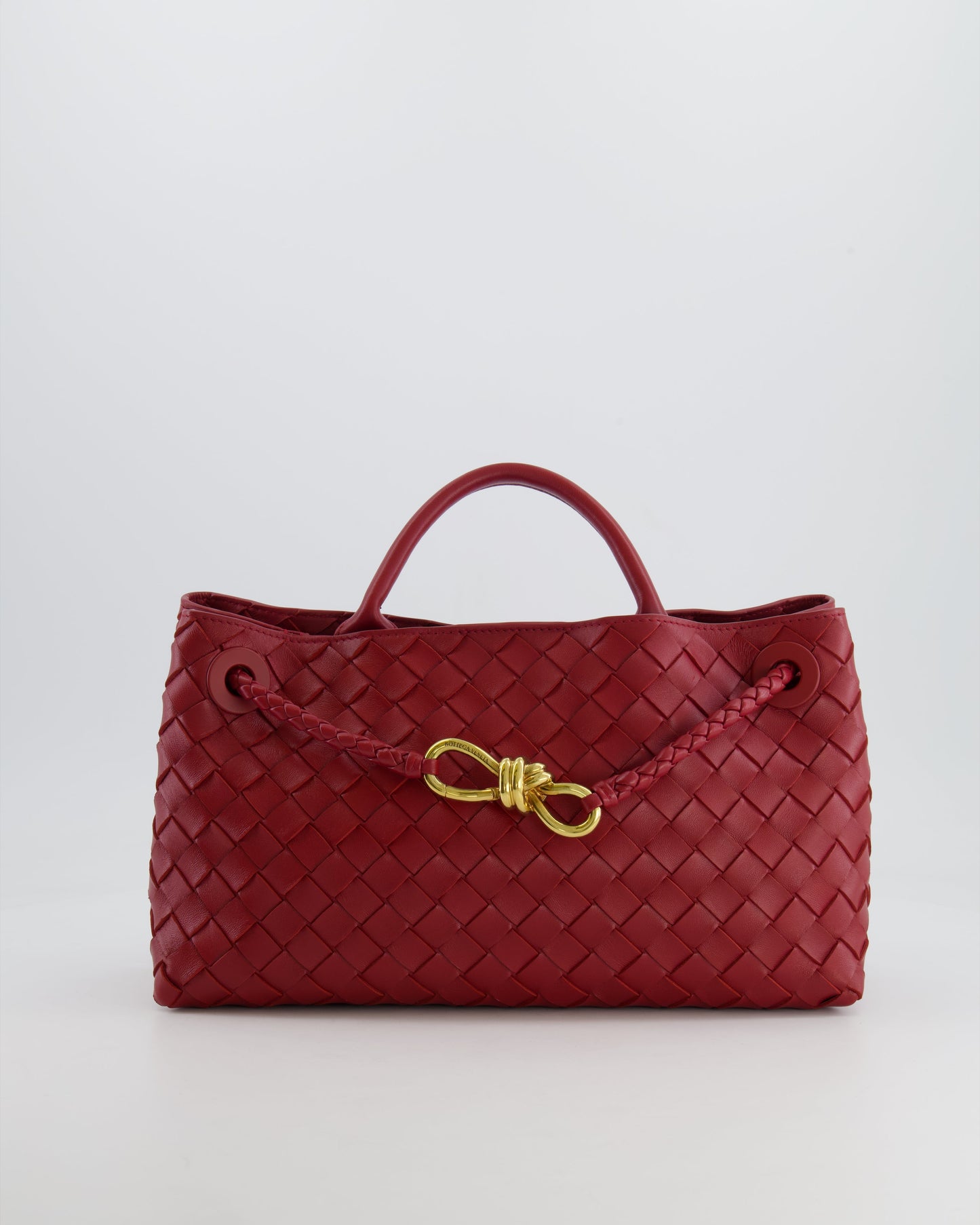 *RARE* Bottega Veneta East West Andiamo Bag in Rosewood Intrecciato Leather with Gold Hardware RRP £3,810