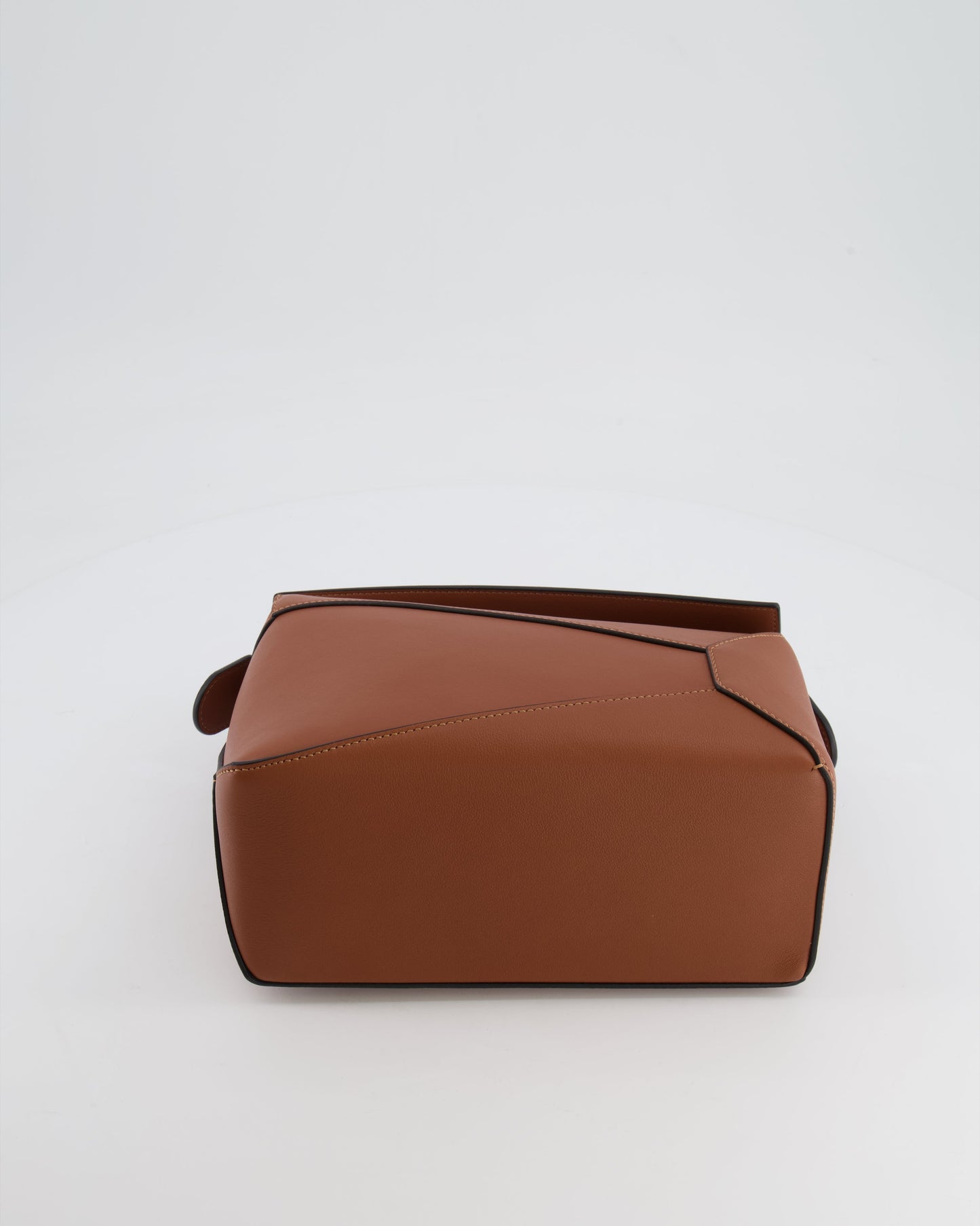 Loewe Small Puzzle Edge Bag in Brown Smooth Calfskin Leather with Silver Hardware RRP £2,700
