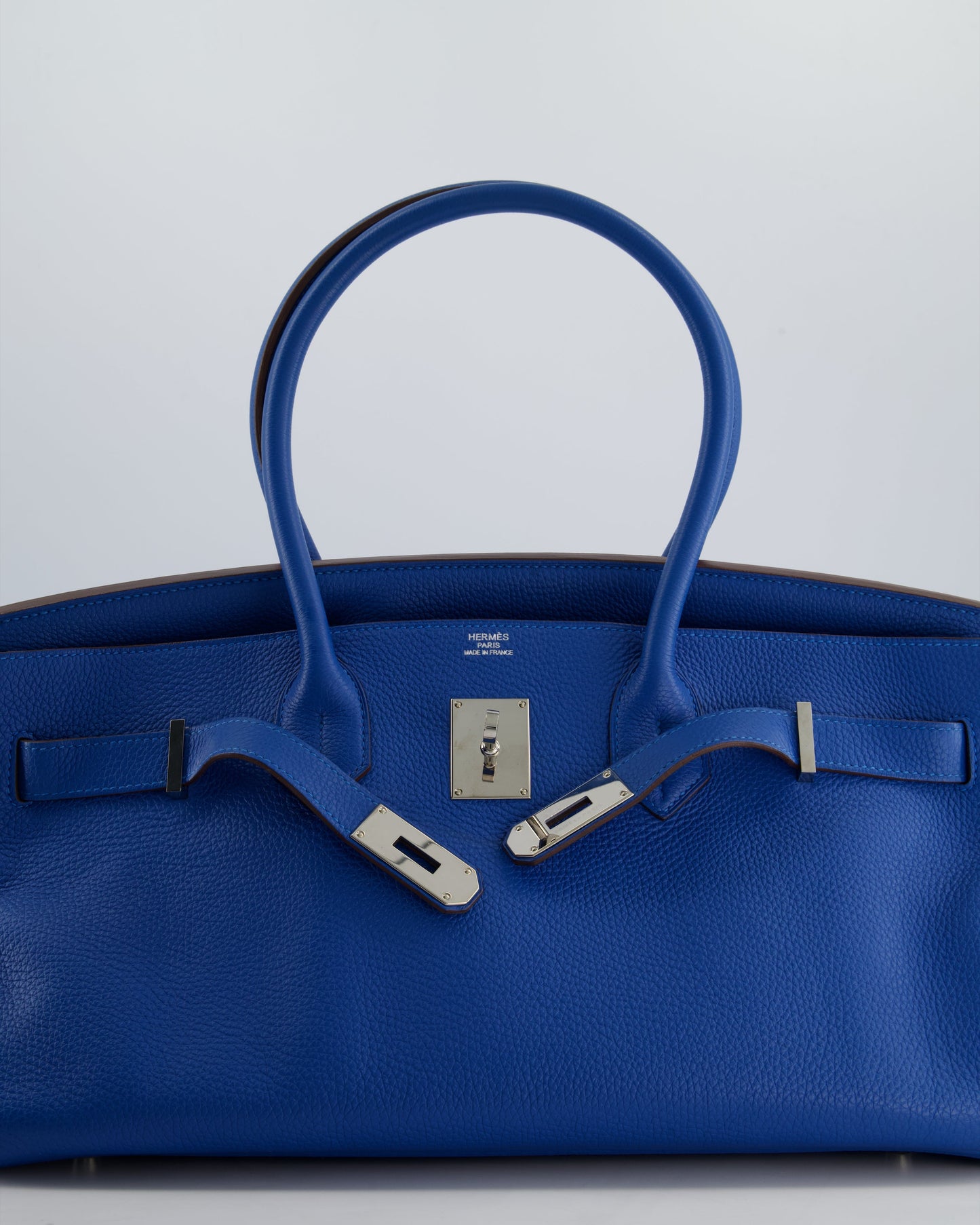 Hermès Shoulder Birkin 42 JPG in Clemence Leather with Palladium Hardware