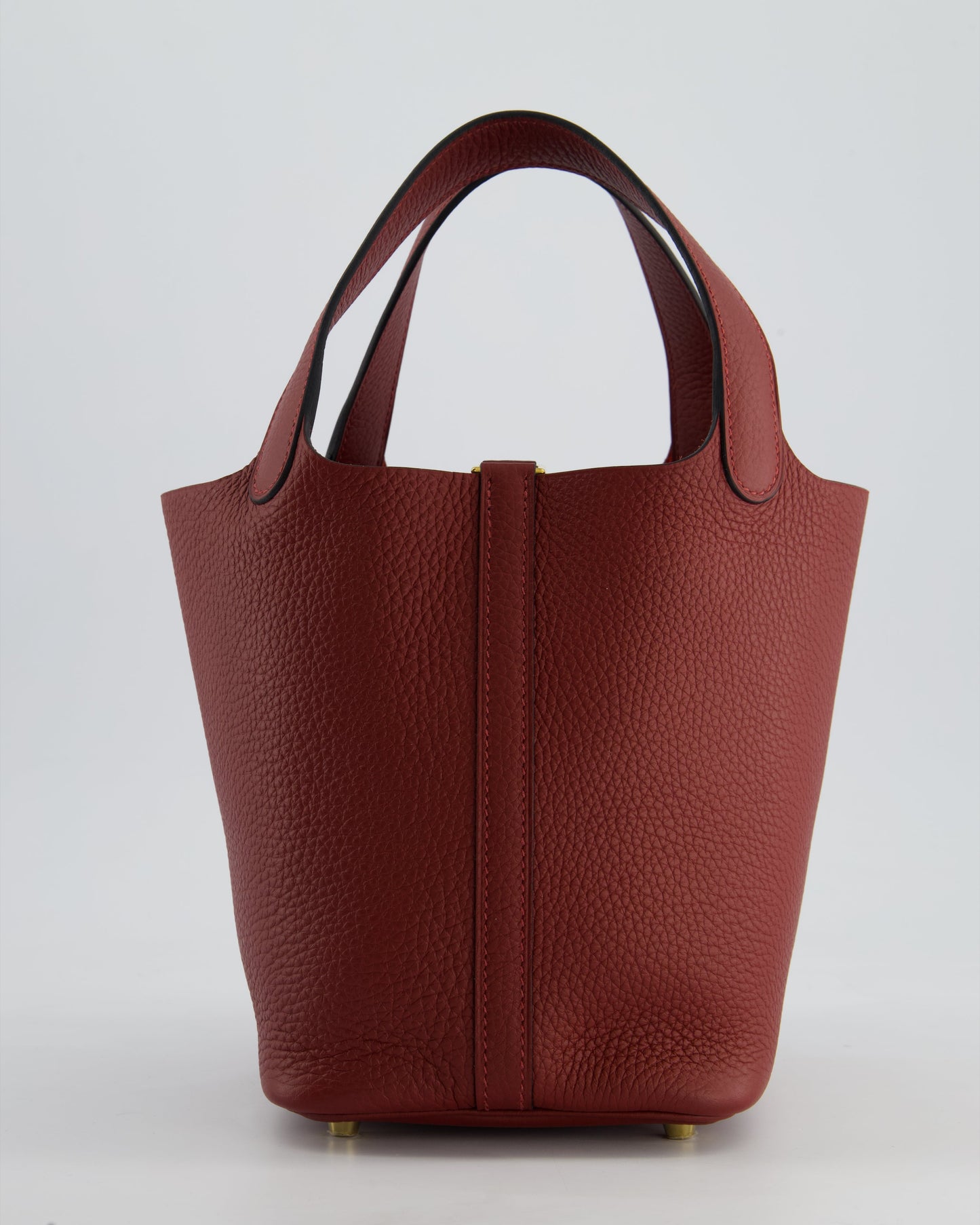 *HOT & RARE* Hermès Picotin Lock Bag 18cm in Rouge H Clemence Leather with Gold Hardware