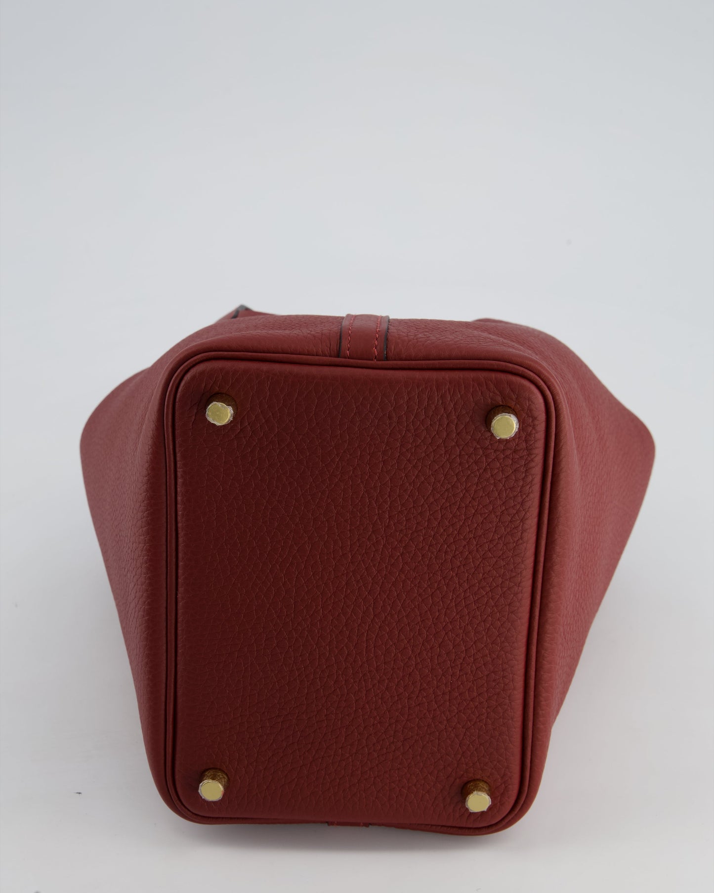 *HOT & RARE* Hermès Picotin Lock Bag 18cm in Rouge H Clemence Leather with Gold Hardware