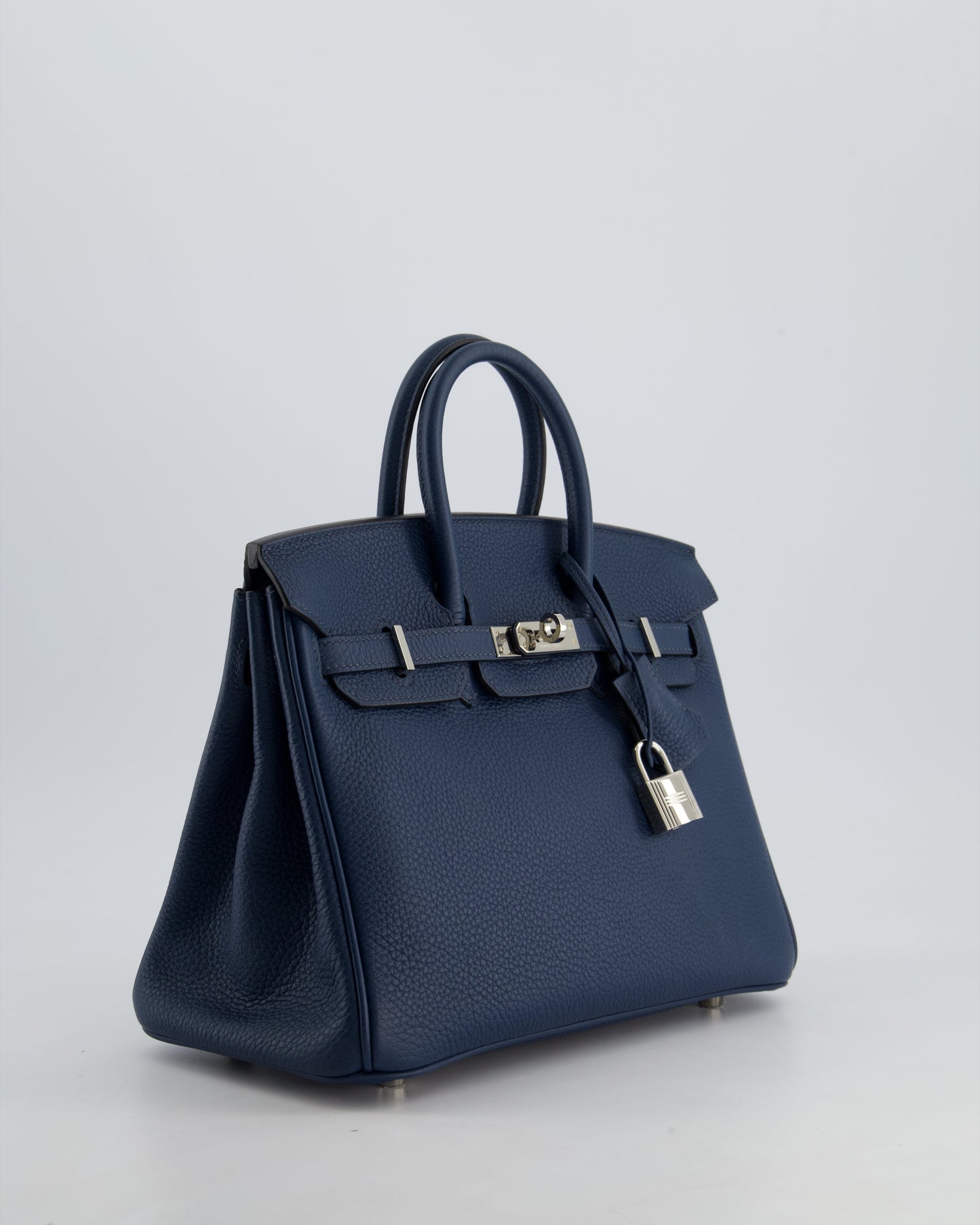 *HOT* Hermès Birkin Retourne 25cm Bag in Bleu De Prusse Togo Leather with Palladium Hardware