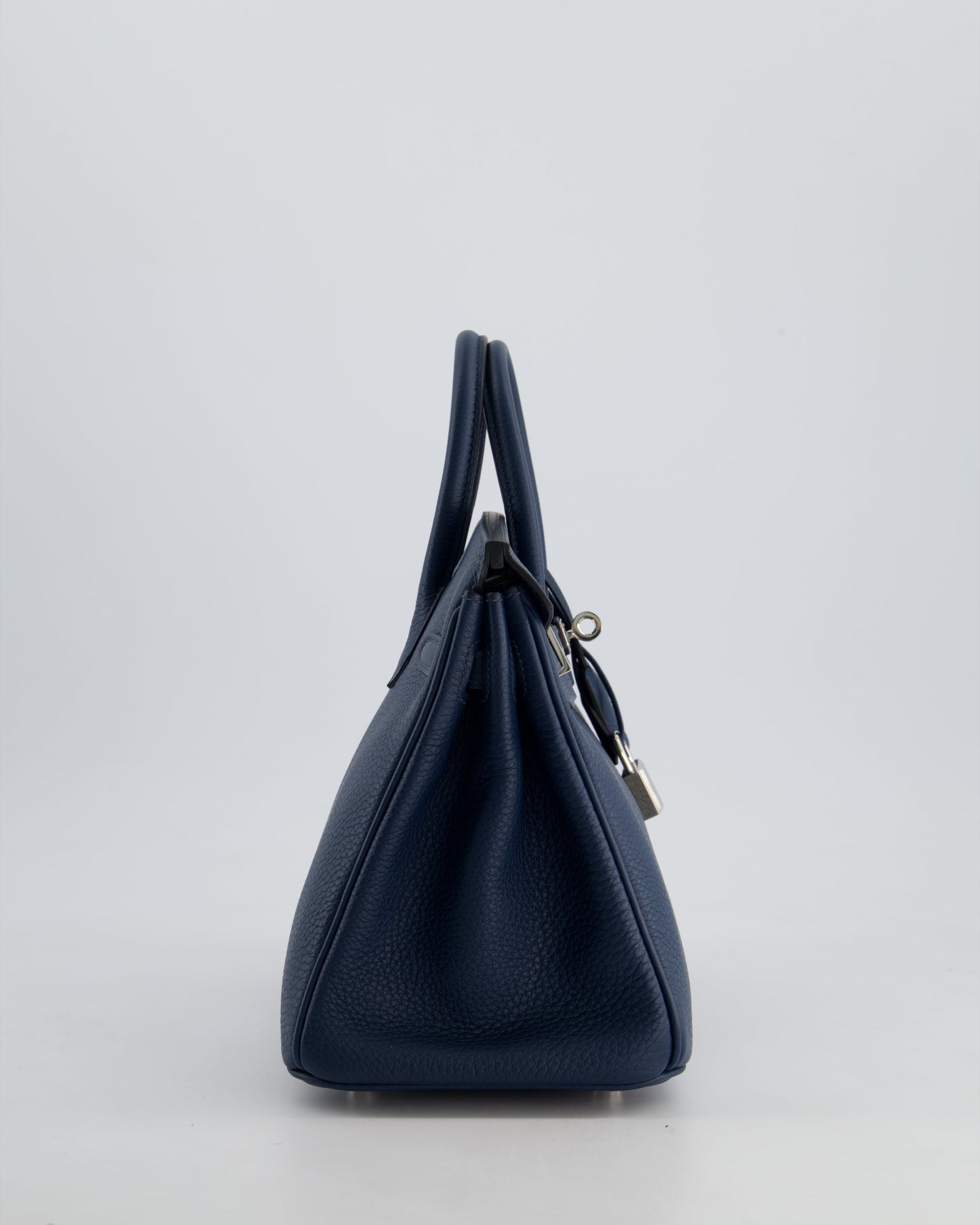 *HOT* Hermès Birkin Retourne 25cm Bag in Bleu De Prusse Togo Leather with Palladium Hardware