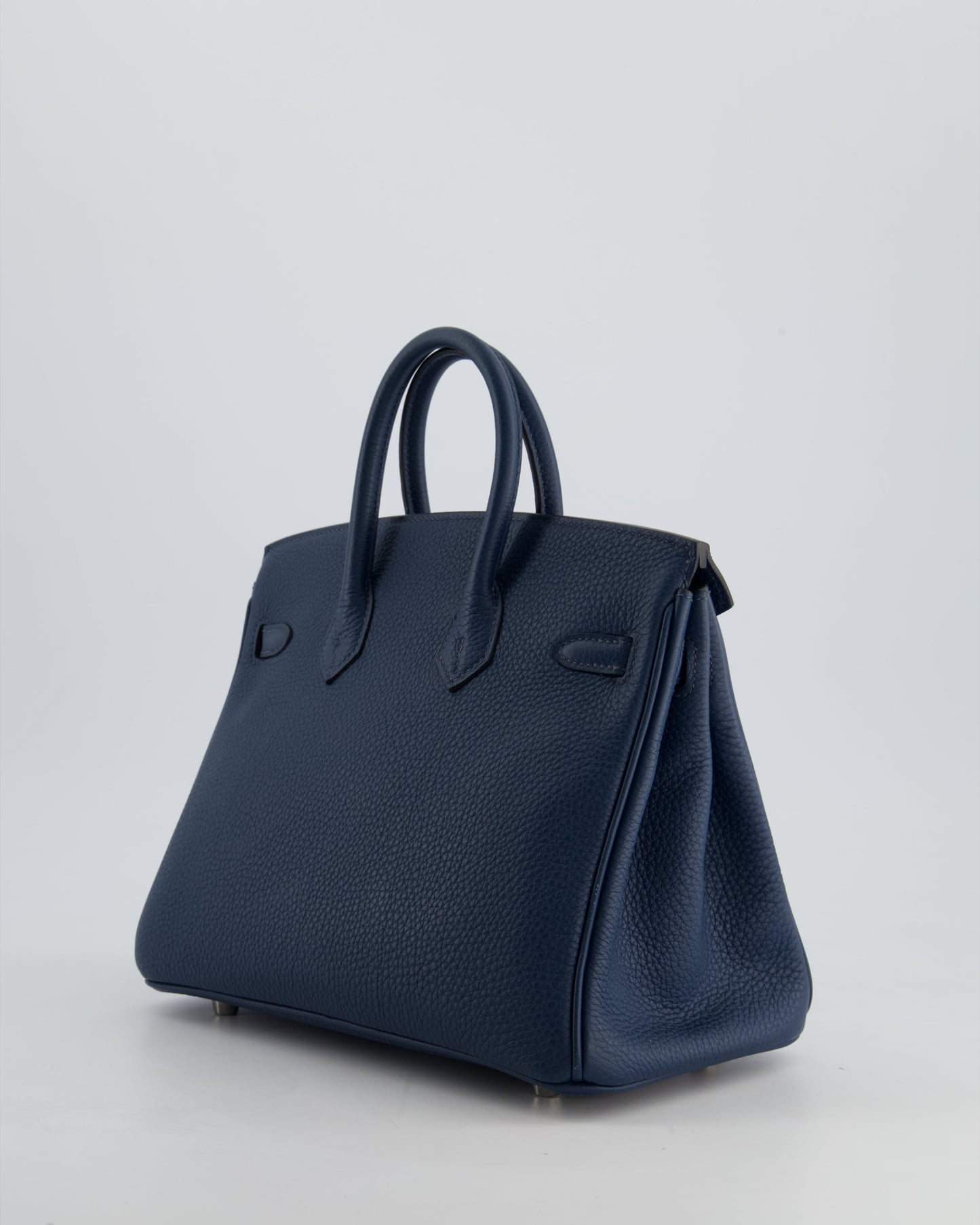 *HOT* Hermès Birkin Retourne 25cm Bag in Bleu De Prusse Togo Leather with Palladium Hardware