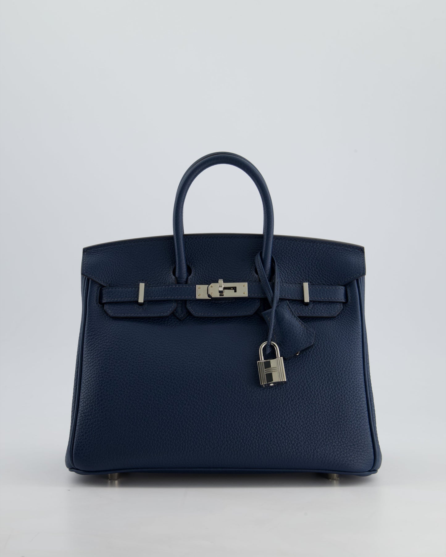 *HOT* Hermès Birkin Retourne 25cm Bag in Bleu De Prusse Togo Leather with Palladium Hardware