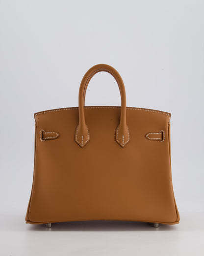 *HOLY GRAIL* Hermès Birkin Bag 25cm in Gold Swift Leather with Palladium Hardware