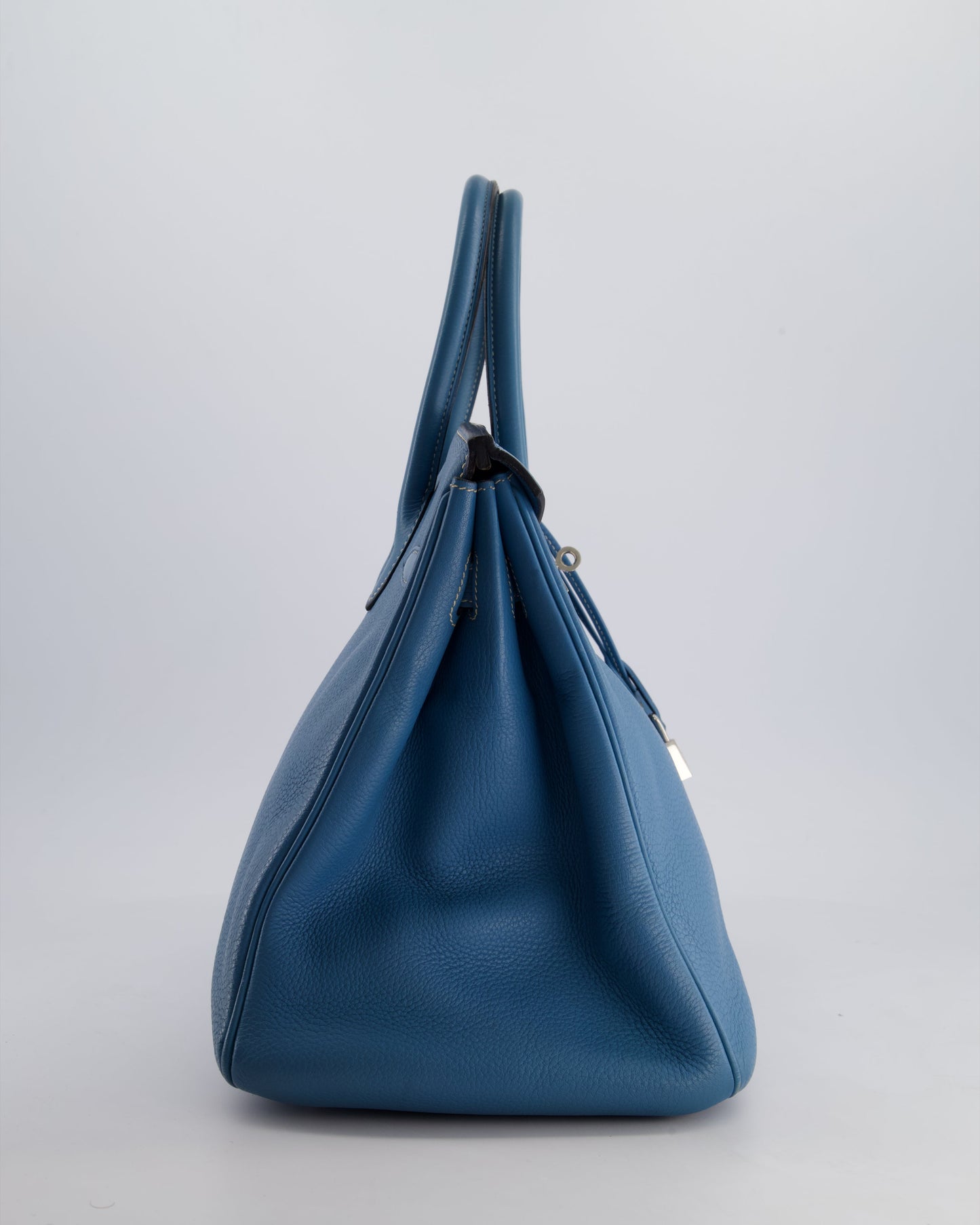 *HOT* Hermès Birkin 35cm Bag in Blue Jean Togo Leather with Palladium Hardware