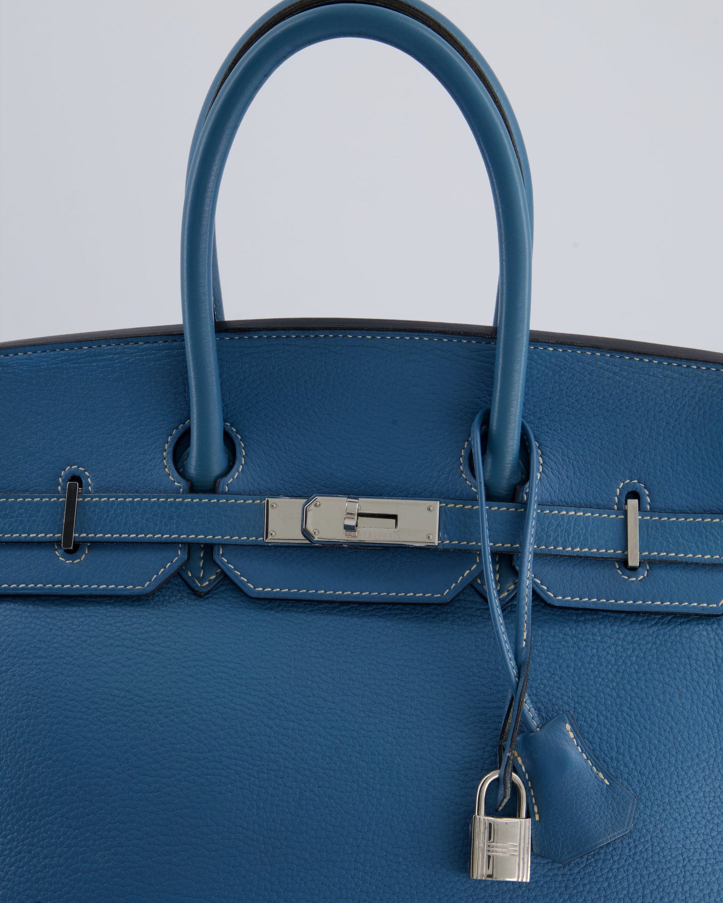 *HOT* Hermès Birkin 35cm Bag in Blue Jean Togo Leather with Palladium Hardware