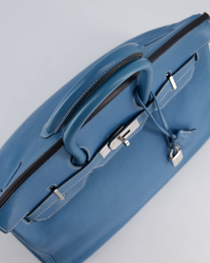 *HOT* Hermès Birkin 35cm Bag in Blue Jean Togo Leather with Palladium Hardware