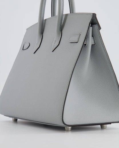 *RARE* Hermès Birkin Sellier 25cm Bag in Bleu Glacier Epsom Leather with Palladium Hardware