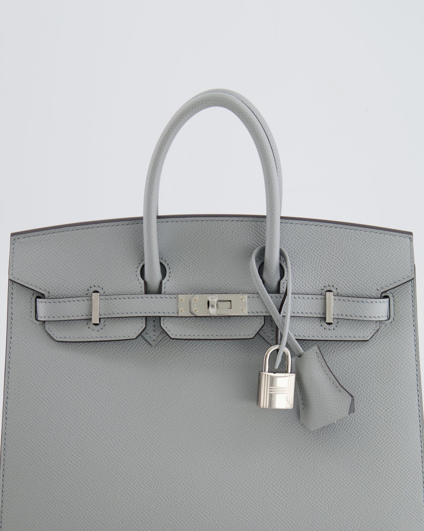 *RARE* Hermès Birkin Sellier 25cm Bag in Bleu Glacier Epsom Leather with Palladium Hardware