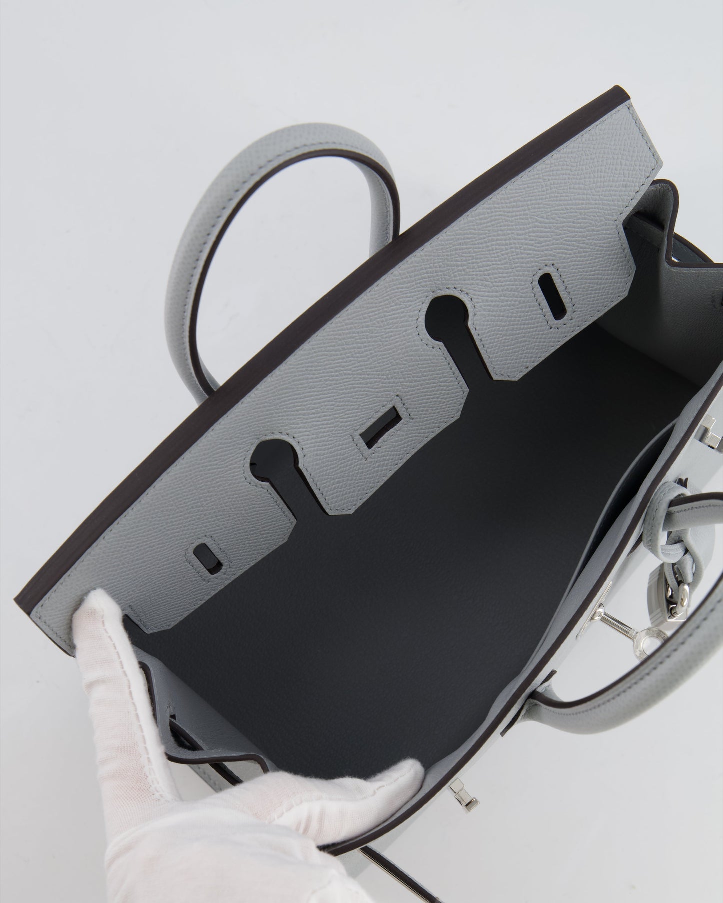 *RARE* Hermès Birkin Sellier 25cm Bag in Bleu Glacier Epsom Leather with Palladium Hardware