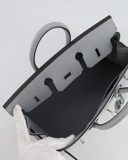 *RARE* Hermès Birkin Sellier 25cm Bag in Bleu Glacier Epsom Leather with Palladium Hardware