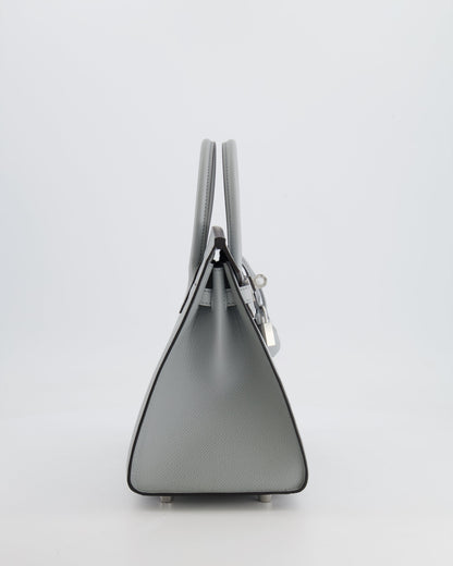 *RARE* Hermès Birkin Sellier 25cm Bag in Bleu Glacier Epsom Leather with Palladium Hardware