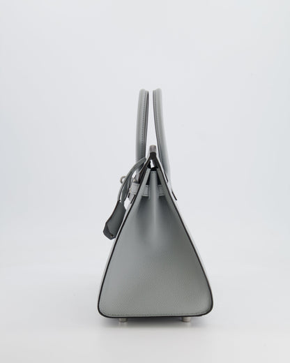 *RARE* Hermès Birkin Sellier 25cm Bag in Bleu Glacier Epsom Leather with Palladium Hardware