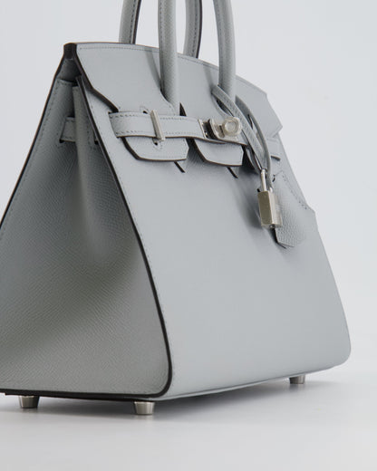 *RARE* Hermès Birkin Sellier 25cm Bag in Bleu Glacier Epsom Leather with Palladium Hardware