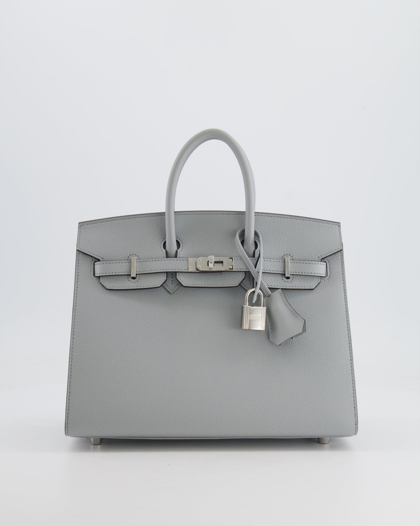 *RARE* Hermès Birkin Sellier 25cm Bag in Bleu Glacier Epsom Leather with Palladium Hardware