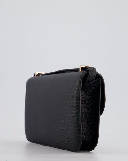 *NEW RELEASE* Hermès Constance 1-Elan Miroir Bag in Noir Epsom Leather with Rose Gold Hardware