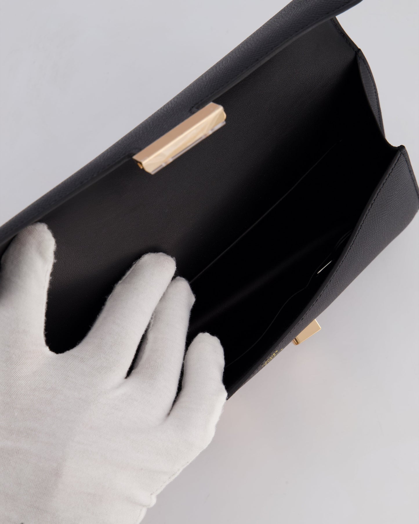 *NEW RELEASE* Hermès Constance 1-Elan Miroir Bag in Noir Epsom Leather with Rose Gold Hardware