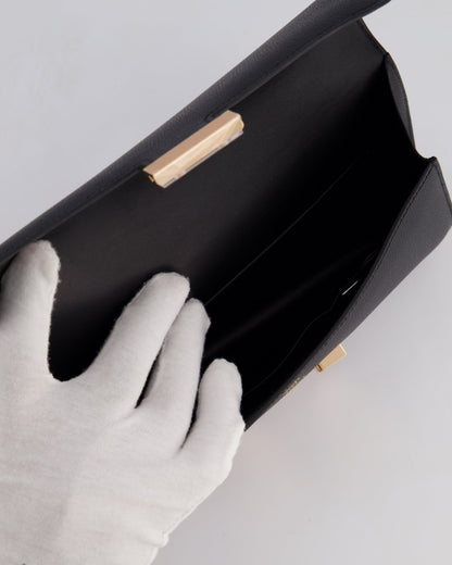 *NEW RELEASE* Hermès Constance 1-Elan Miroir Bag in Noir Epsom Leather with Rose Gold Hardware