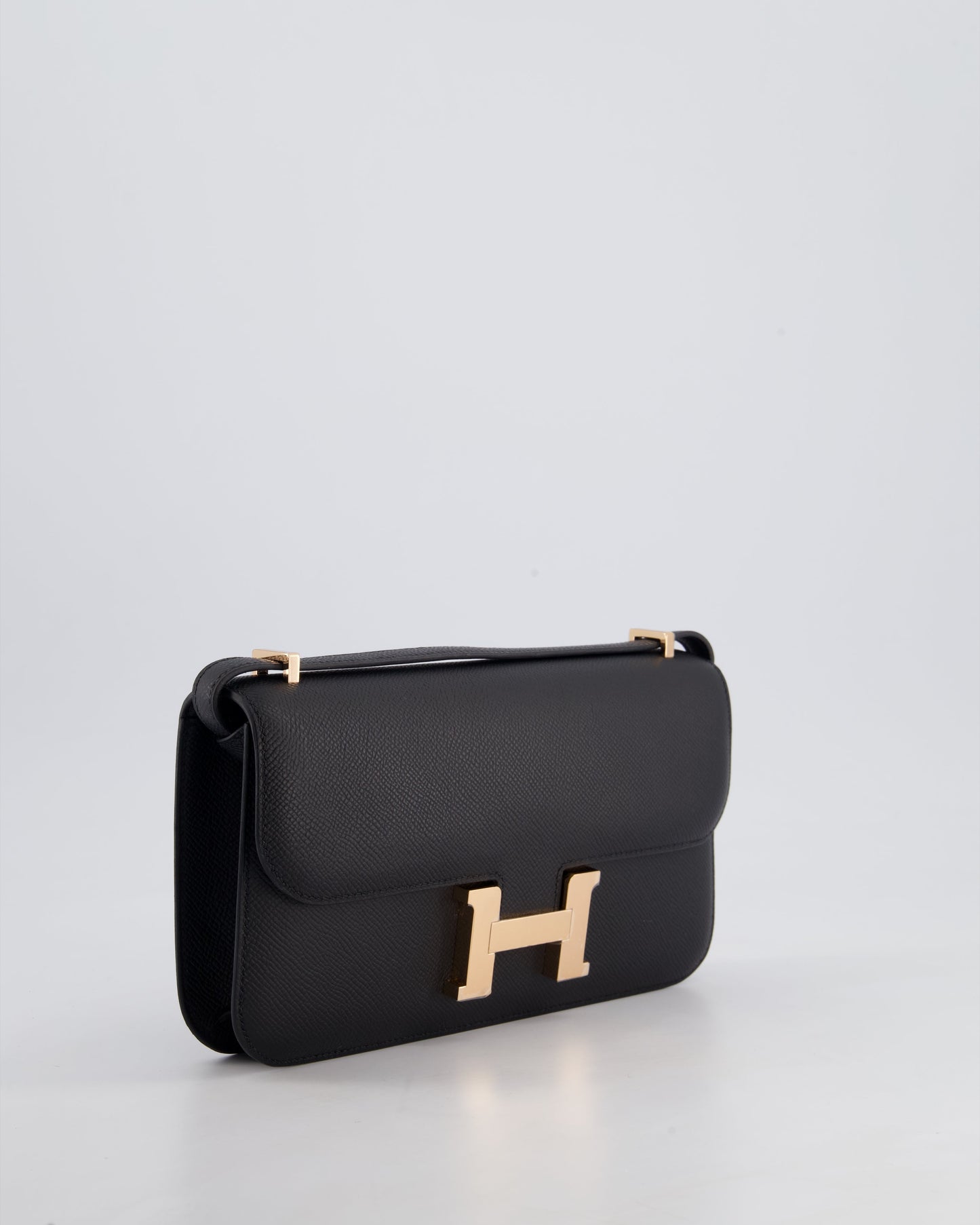 *NEW RELEASE* Hermès Constance 1-Elan Miroir Bag in Noir Epsom Leather with Rose Gold Hardware