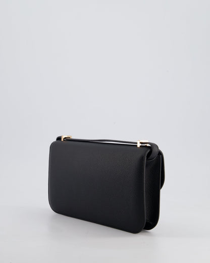 *NEW RELEASE* Hermès Constance 1-Elan Miroir Bag in Noir Epsom Leather with Rose Gold Hardware