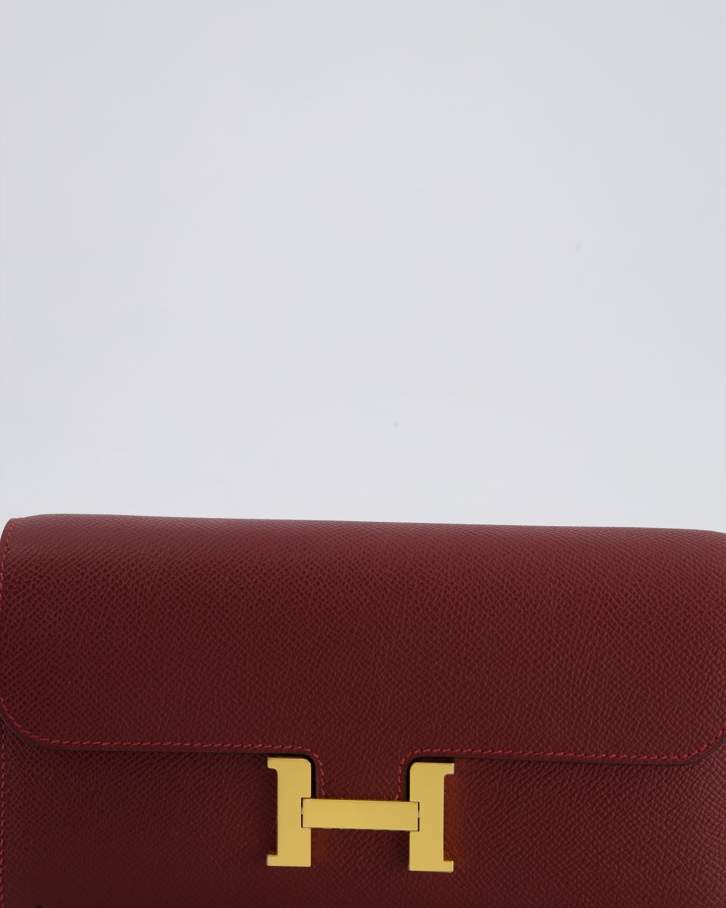 *HOT* Hermès Constance To Go Bag in Rouge H Epsom Leather with Gold Hardware