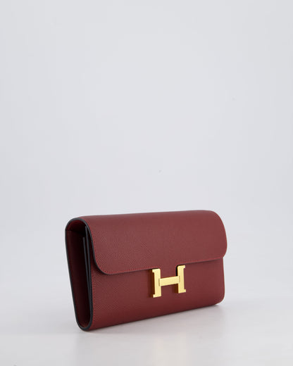 *HOT* Hermès Constance To Go Bag in Rouge H Epsom Leather with Gold Hardware