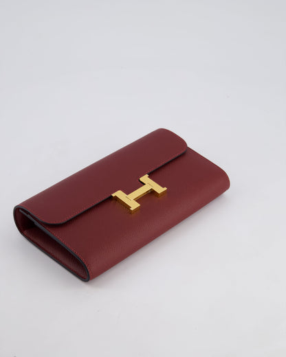 *HOT* Hermès Constance To Go Bag in Rouge H Epsom Leather with Gold Hardware