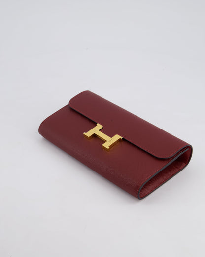 *HOT* Hermès Constance To Go Bag in Rouge H Epsom Leather with Gold Hardware