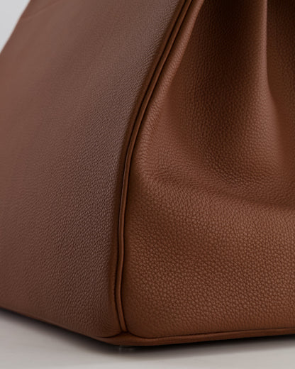 *LIMITED EDITION* Hermès HAC Bag 40cm Coup de Soleil in Gold Clair & Fonce Togo Leather with Palladium Hardware