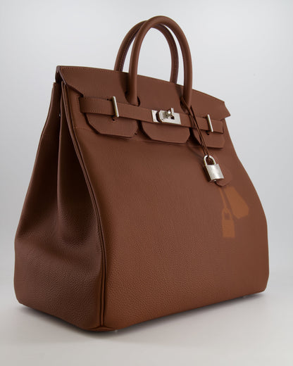 *LIMITED EDITION* Hermès HAC Bag 40cm Coup de Soleil in Gold Clair & Fonce Togo Leather with Palladium Hardware