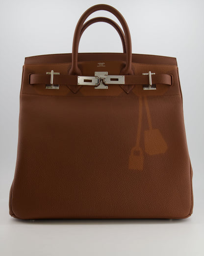 *LIMITED EDITION* Hermès HAC Bag 40cm Coup de Soleil in Gold Clair & Fonce Togo Leather with Palladium Hardware