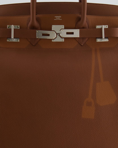 *LIMITED EDITION* Hermès HAC Bag 40cm Coup de Soleil in Gold Clair & Fonce Togo Leather with Palladium Hardware