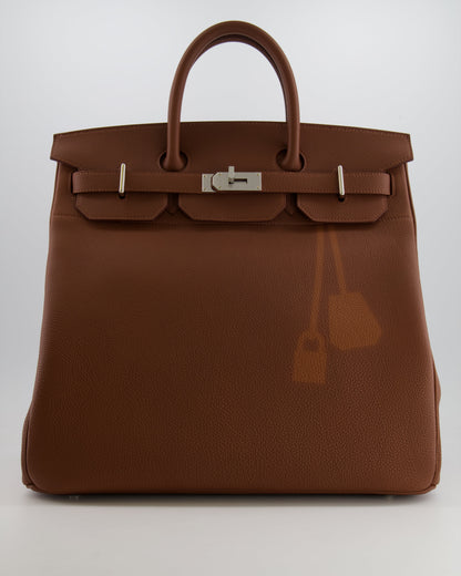 *LIMITED EDITION* Hermès HAC Bag 40cm Coup de Soleil in Gold Clair & Fonce Togo Leather with Palladium Hardware